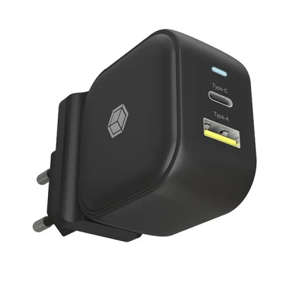 Universal φορτιστής Icy Box με 2 εξόδους 1xUSB-A & 1xUSB-C με δυνατότητα φόρτισης δύο συσκευών ταυτόχρονα & μέγιστη ισχύ 38W Universal φορτιστής Icy Box με 2 εξόδους 1xUSB-A & 1xUSB-C με δυνατότητα φόρτισης δύο συσκευών ταυτόχρονα & μέγιστη ισχύ 38W