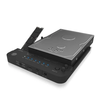 Docking Station για σκληρούς δίσκους 1x SATA HDD/SSD 2.5" & 3,5" 2x M.2 με σύνδεση USB 3.2 Gen 2x1 με λειτουργία Cloning Docking Station για σκληρούς δίσκους 1x SATA HDD/SSD 2.5" & 3,5" 2x M.2 με σύνδεση USB 3.2 Gen 2x1 με λειτουργία Cloning