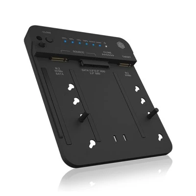 Docking Station για σκληρούς δίσκους 1x SATA HDD/SSD 2.5" & 3,5" 2x M.2 με σύνδεση USB 3.2 Gen 2x1 με λειτουργία Cloning Docking Station για σκληρούς δίσκους 1x SATA HDD/SSD 2.5" & 3,5" 2x M.2 με σύνδεση USB 3.2 Gen 2x1 με λειτουργία Cloning