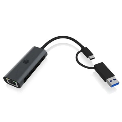 Αντάπτορας δικτύου ICY BOX USB 3.2 Gen 1x1 σε 2.5 Gigabit Ethernet με λειτουργία plug & play