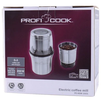 Συσκευή για άλεσμα καφέ και κόφτης 2 σε 1 200W με χωρητικότητα 85g 