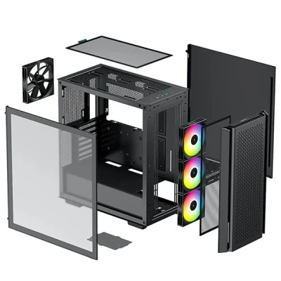 Κουτί DEEPCOOL CG560 για μητρικές Mini ITX / Micro ATX / ATX και E-ATX με διάσταση 455x230x470mm 7.5kg