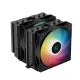 Universal ψύκτρα για επεξεργαστές Intel και AMD AG620 BK ARGB με 6 σωλήνες απαγωγής θερμότητας & 2 ανεμιστήρες 120mm 