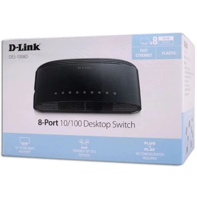 Μεταγωγέας δικτύου D-LINK 8-Port Fast Ethernet 10/100 Unmanaged Desktop Switch