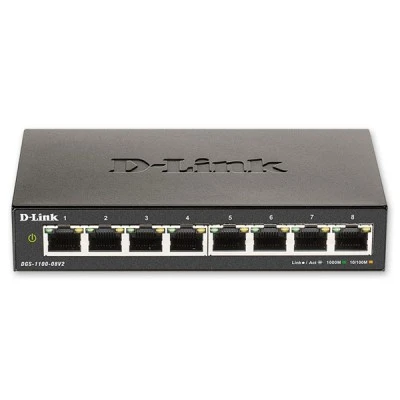 Μεταγωγέας δικτύου D-LINK 8-Port Smart Managed Gigabit Desktop Switch με λειτουργία Plug and Play