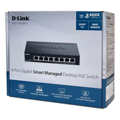 Μεταγωγέας δικτύου D-LINK 8-Port PoE-Powered Gigabit Smart Managed Switch με 8xPoE-ports Μεταγωγέας δικτύου D-LINK 8-Port PoE-Powered Gigabit Smart Managed Switch με 8xPoE-ports
