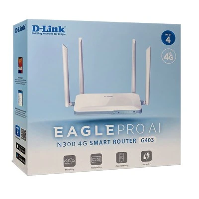 Smart Router EAGLE PRO AI N300 150 Mbps με 2 κεραίες 4G LTE και 2 κεραίες Wi-Fi με υποδοχή κάρτας SIM
