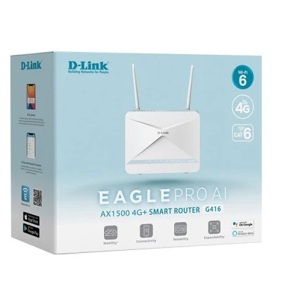 Smart Router EAGLE PRO AI AX1500 2.4GHz έως 300 Mbps & 5GHz έως 1201 Mbps με 2 κεραίες 4G + LTE και 2 κεραίες Wi-Fi & υποδοχή κάρτας SIM