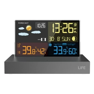 Μετεωρολογικός σταθμός με frameless LCD 5.9" οθόνη και ασύρματο εξωτερικό αισθητήρα