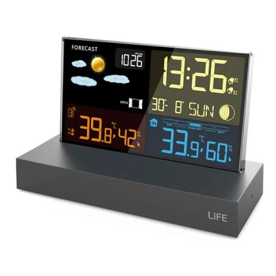 Μετεωρολογικός σταθμός με frameless LCD 5.9" οθόνη και ασύρματο εξωτερικό αισθητήρα