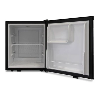 Αθόρυβος συντηρητής - mini bar μαύρο με χωρητικότητα 38L θερμοηλεκτρικού τύπου με εσωτερικό LED φωτισμό