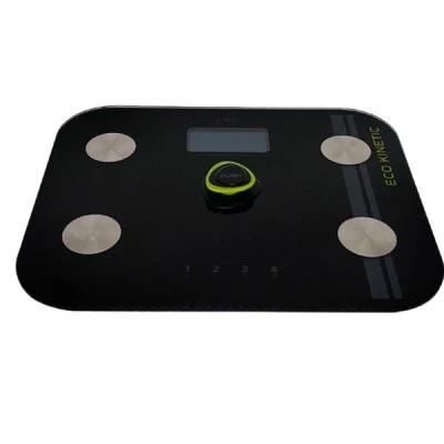 Battery-free γυάλινη ψηφιακή ζυγαριά μπάνιου 6 σε 1 LIFE με οθόνη LCD - μνήμη και λιπομέτρηση Battery-free γυάλινη ψηφιακή ζυγαριά μπάνιου 6 σε 1 LIFE με οθόνη LCD - μνήμη και λιπομέτρηση