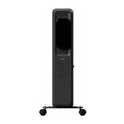Ηλεκτρικό καλοριφέρ λαδιού TUYA Smart Wi-Fi με 11 φέτες μεγάλου μεγέθους & λειτουργεία χρονοδιακόπτη σε μαύρο χρώμα