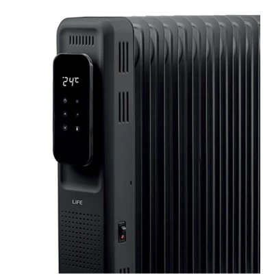 Ηλεκτρικό καλοριφέρ λαδιού TUYA Smart Wi-Fi με 11 φέτες μεγάλου μεγέθους & λειτουργεία χρονοδιακόπτη σε μαύρο χρώμα Ηλεκτρικό καλοριφέρ λαδιού TUYA Smart Wi-Fi με 11 φέτες μεγάλου μεγέθους & λειτουργεία χρονοδιακόπτη σε μαύρο χρώμα