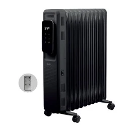Ηλεκτρικό καλοριφέρ λαδιού TUYA Smart Wi-Fi με 11 φέτες μεγάλου μεγέθους & λειτουργεία χρονοδιακόπτη σε μαύρο χρώμα