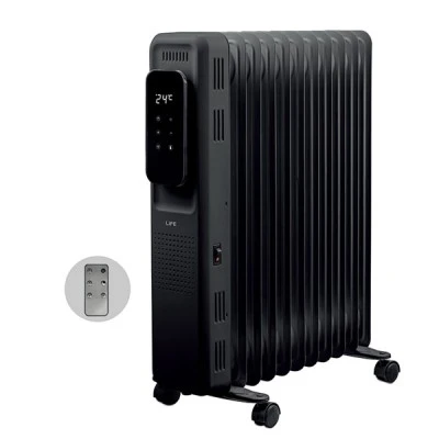 Ηλεκτρικό καλοριφέρ λαδιού TUYA Smart Wi-Fi με 11 φέτες μεγάλου μεγέθους & λειτουργεία χρονοδιακόπτη σε μαύρο χρώμα Ηλεκτρικό καλοριφέρ λαδιού TUYA Smart Wi-Fi με 11 φέτες μεγάλου μεγέθους & λειτουργεία χρονοδιακόπτη σε μαύρο χρώμα