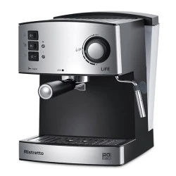 Mηχανή Espresso - Cappuccino 850W με πίεση 20bar με δοσομετρητή καφέ & tamper με πρόσοψη από ανοξείδωτο ατσάλι