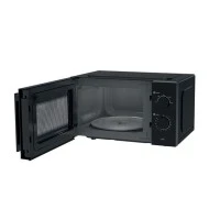 Φούρνος μικροκυμάτων LIFE μWave 700W 20L σε μαύρο χρώμα με περιστρεφόμενο γυάλινο δίσκο διαμέτρου 25.5cm