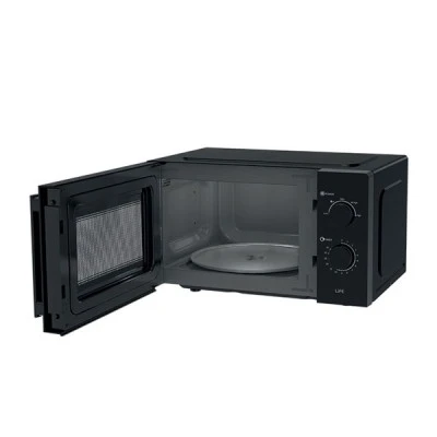 Φούρνος μικροκυμάτων LIFE μWave 700W 20L σε μαύρο χρώμα με περιστρεφόμενο γυάλινο δίσκο διαμέτρου 25.5cm Φούρνος μικροκυμάτων LIFE μWave 700W 20L σε μαύρο χρώμα με περιστρεφόμενο γυάλινο δίσκο διαμέτρου 25.5cm