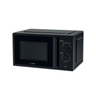 Φούρνος μικροκυμάτων LIFE μWave 700W 20L σε μαύρο χρώμα με περιστρεφόμενο γυάλινο δίσκο διαμέτρου 25.5cm