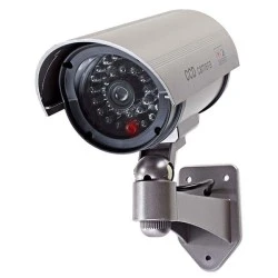 Ομοίωμα κάμερας Security για εξωτερικό χώρο με IR LED με βάση στήριξης για εύκολη εγκατάσταση