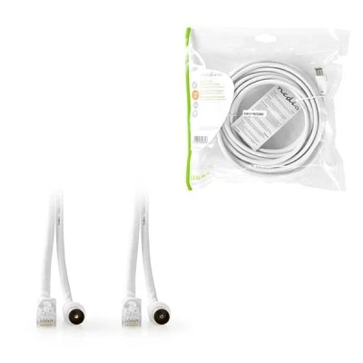 Συνδυασμός καλωδίων NEDIS IEC (Coax) αρσ. - RJ45 CAT6 και IEC (Coax) θηλ - RJ45 CAT6 με μήκος 5m