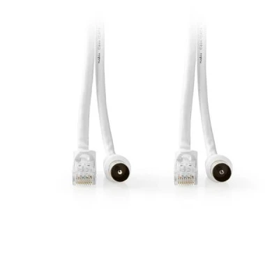 Συνδυασμός καλωδίων NEDIS IEC (Coax) αρσ. - RJ45 CAT6 και IEC (Coax) θηλ - RJ45 CAT6 με μήκος 5m