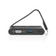 Σταθμός σύνδεσης από USB 3.0 Type-C αρσ. σε USB-C / USB 3.0 / VGA θηλ. σε μαύρο χρώμα