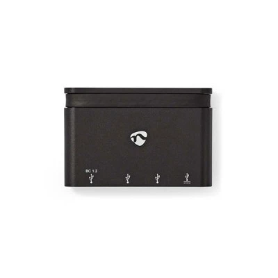  USB 3.0 hub 4 θυρών από Type-C αρσ. σε 2x USB Type-A και 2x USB-C 0,20m σε μαύρο χρώμα