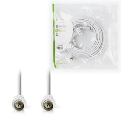 Καλώδιο NEDIS IEC (Coax) αρσ. - IEC (Coax) αρσ. με μήκος 10m σε λευκό χρώμα