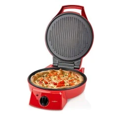 Παρασκευαστής πίτσας 30cm 1800W με πλάκα ψησίματος με αντικολλητική επίστρωση για εύκολο καθάρισμα
