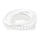 Σπιράλ σωλήνας διαχείρισης καλωδίων με διάμετρο 16mm σε λευκό χρώμα με μήκος 2m
