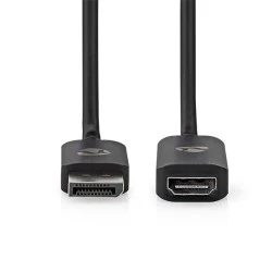 Καλώδιο NEDIS DisplayPort αρσ. σε HDMI θηλ. 0.20m σε μαύρο χρώμα με ανάλυση οθόνης έως 8Κ Καλώδιο NEDIS DisplayPort αρσ. σε HDMI θηλ. 0.20m σε μαύρο χρώμα με ανάλυση οθόνης έως 8Κ
