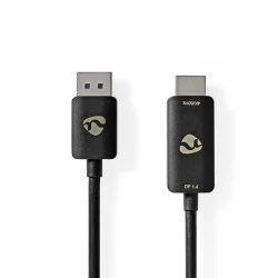 Καλώδιο NEDIS DisplayPort αρσ. σε HDMI αρσ. με μήκος 1.80m σε μαύρο χρώμα