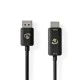 Καλώδιο NEDIS DisplayPort αρσ. σε HDMI αρσ. με μήκος 1.80m σε μαύρο χρώμα
