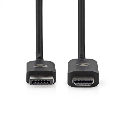 Καλώδιο NEDIS DisplayPort αρσ. σε HDMI αρσ. με μήκος 1.80m σε μαύρο χρώμα