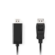 Καλώδιο εικόνας DisplayPort αρσ. - HDMI αρσ. 1m. για σύνδεση υπολογιστή με έξοδο DisplayPort σε οθόνη