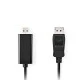 Καλώδιο εικόνας DisplayPort αρσ. - HDMI αρσ. 1m. για σύνδεση υπολογιστή με έξοδο DisplayPort σε οθόνη