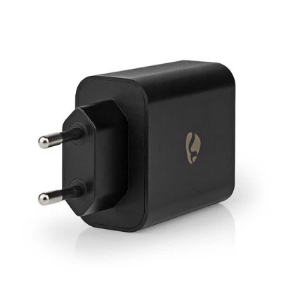 Universal φορτιστής με 2 εξόδους USB-A & USB-C για ταυτόχρονη φόρτιση 3.25A σε μαύρο χρώμα
