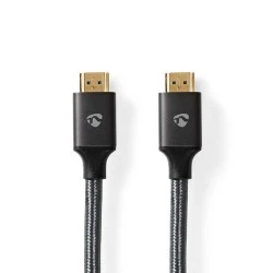 Καλώδιο NEDIS Premium High speed HDMI with Ethernet HDMI αρσ. - HDMI αρσ. με μήκος 10m σε γκρι χρώμα