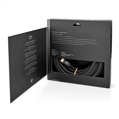 Καλώδιο NEDIS Premium High speed HDMI with Ethernet HDMI αρσ. - HDMI αρσ. με μήκος 10m σε γκρι χρώμα Καλώδιο NEDIS Premium High speed HDMI with Ethernet HDMI αρσ. - HDMI αρσ. με μήκος 10m σε γκρι χρώμα