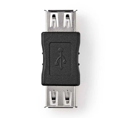  Αντάπτορας USB High-Speed A θηλυκό - USB A θηλυκό σε μαύρο χρώμα