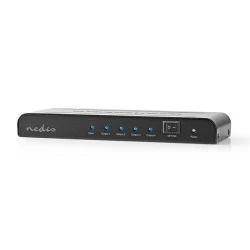 Splitter HDMI 4 θυρών ανθρακί μεταλλικής κατασκευής με λειτουργία EDID και με υποστήριξη 4Κ και 3D