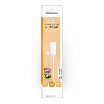  Καλώδιο - αντάπτορας Mini DisplayPort αρσενικό - HDMI θηλυκό 0.20m
