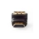 Αντάπτορας HDMI αρσενικό σε HDMI θηλυκό υπό γωνία 90° σε μαύρο χρώμα