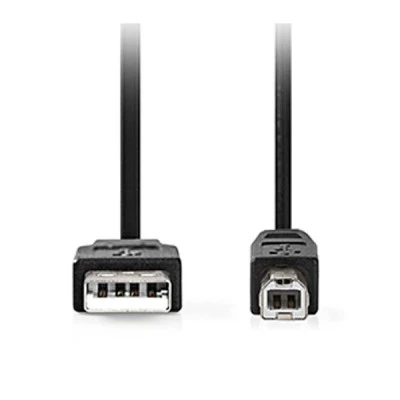 Καλώδιο NEDIS USB High-Speed A αρσενικό σε USB B αρσενικό με μήκος 3m σε μαύρο χρώμα