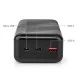 Power Bank NEDIS 30.000 mAh με δύο εξόδους USB 1x USB Type-A, 1x USB Type-C  σε μαύρο χρώμα με δυνατότητα γρήγορης φόρτισης smartphone έως και 12 φορές