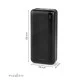 Power Bank NEDIS 30.000 mAh με δύο εξόδους USB 1x USB Type-A, 1x USB Type-C  σε μαύρο χρώμα με δυνατότητα γρήγορης φόρτισης smartphone έως και 12 φορές