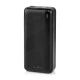 Power Bank NEDIS 30.000 mAh με δύο εξόδους USB 1x USB Type-A, 1x USB Type-C  σε μαύρο χρώμα με δυνατότητα γρήγορης φόρτισης smartphone έως και 12 φορές