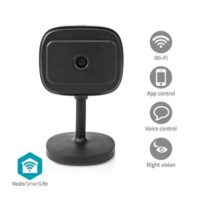 Κάμερα Wi-Fi Smart IP Full HD 1080p με λειτουργία νυχτερινής όρασης για καθαρή εικόνα σε απόσταση 10m Κάμερα Wi-Fi Smart IP Full HD 1080p με λειτουργία νυχτερινής όρασης για καθαρή εικόνα σε απόσταση 10m